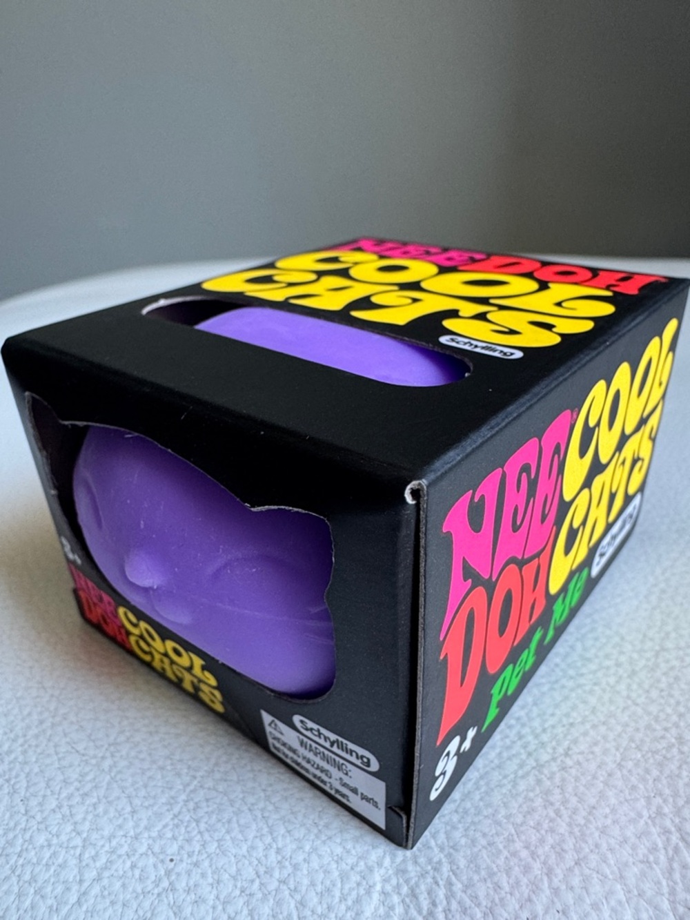 SHIPS TODAY! Nee Doh Cool Cats Purple Squishy Squeeze Viral TikTok Toy